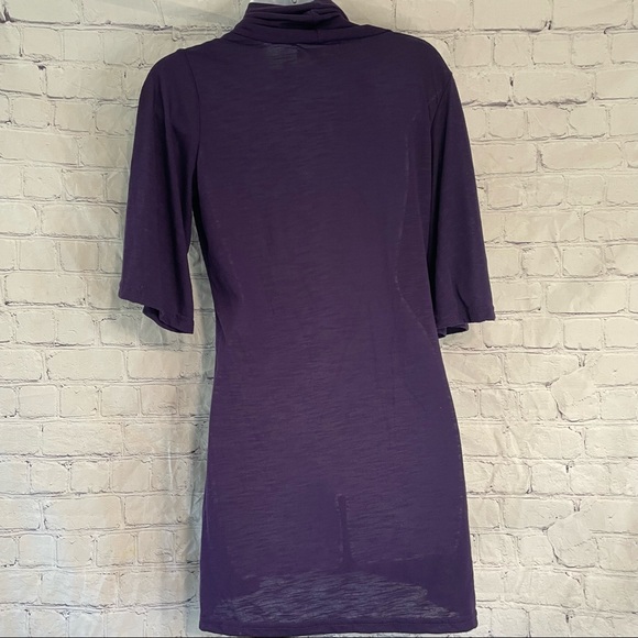 Purple Cowl Neck Blouse Large - Picture 4 of 8